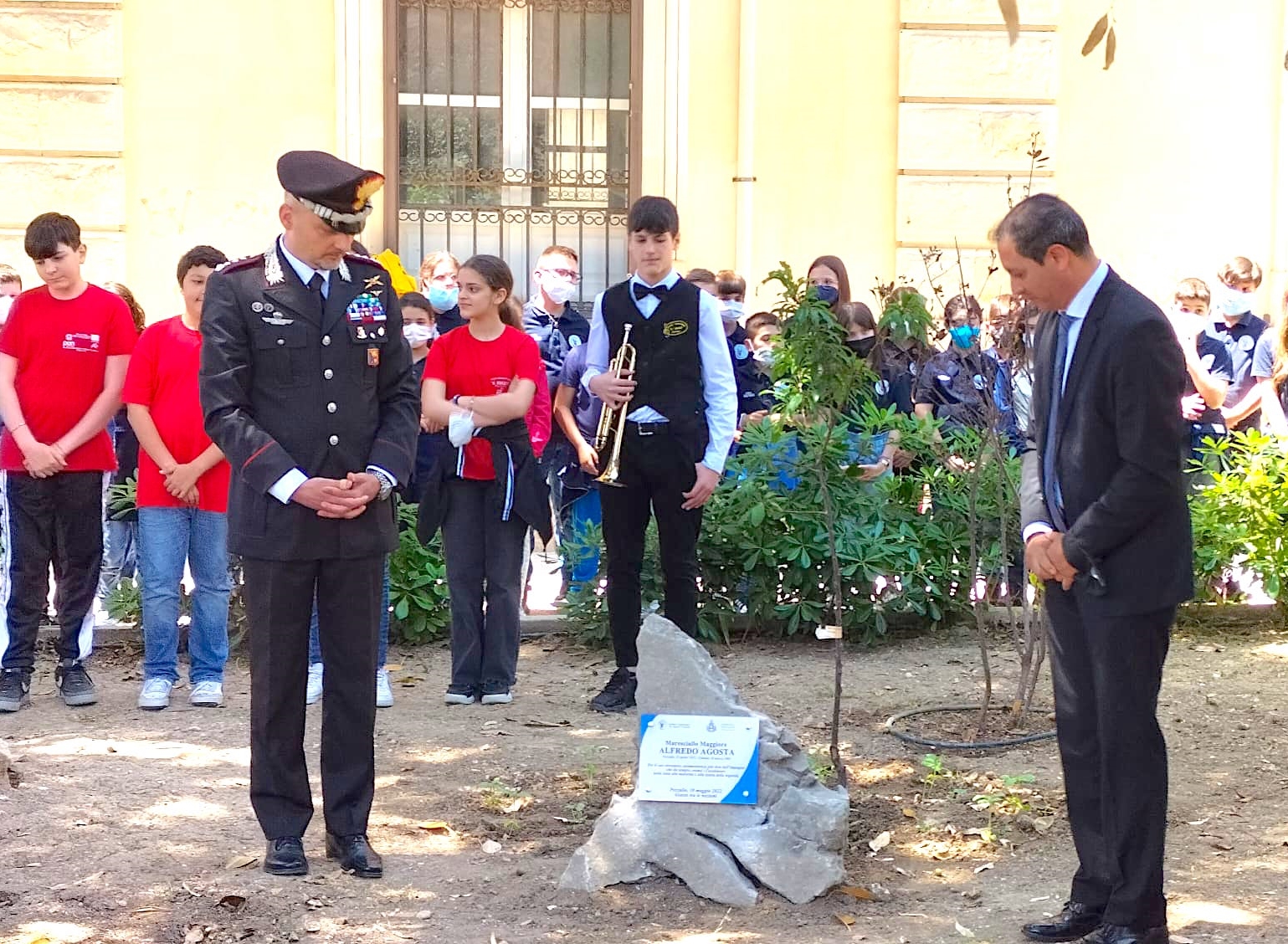 Pozzallo, all'Istituto Rogasi ricordato il sacrificio del maresciallo dei Carabinieri Alfredo Agosta