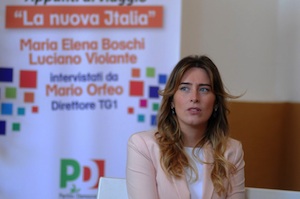Palermo, la ministra Boschi accolta con una standing ovation alla Tonnara Florio