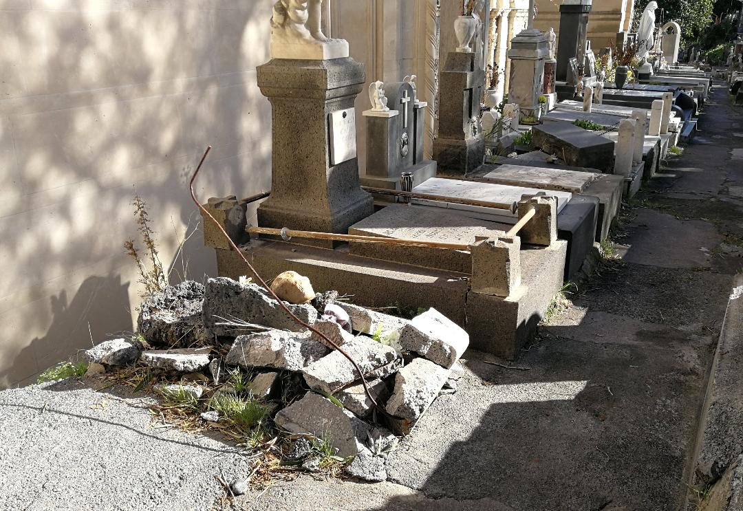 Sopralluogo della Commissione Patrimonio al cimitero di Catania
