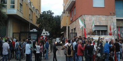 Edili senza cassaintegrazione, sit-in davanti l'Inps di Palermo