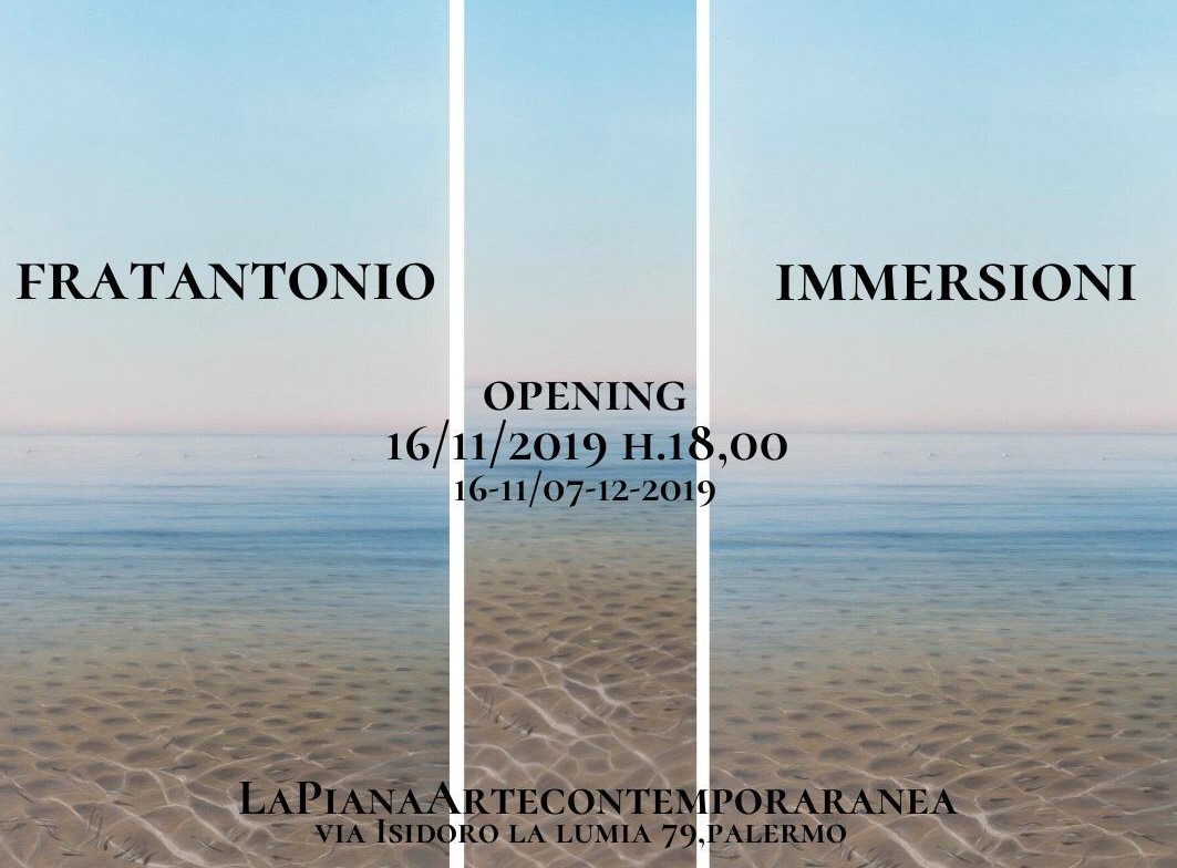 Palermo, fino al 7 dicembre a Palermo la mostra “Immersioni” di Franco Fratantonio