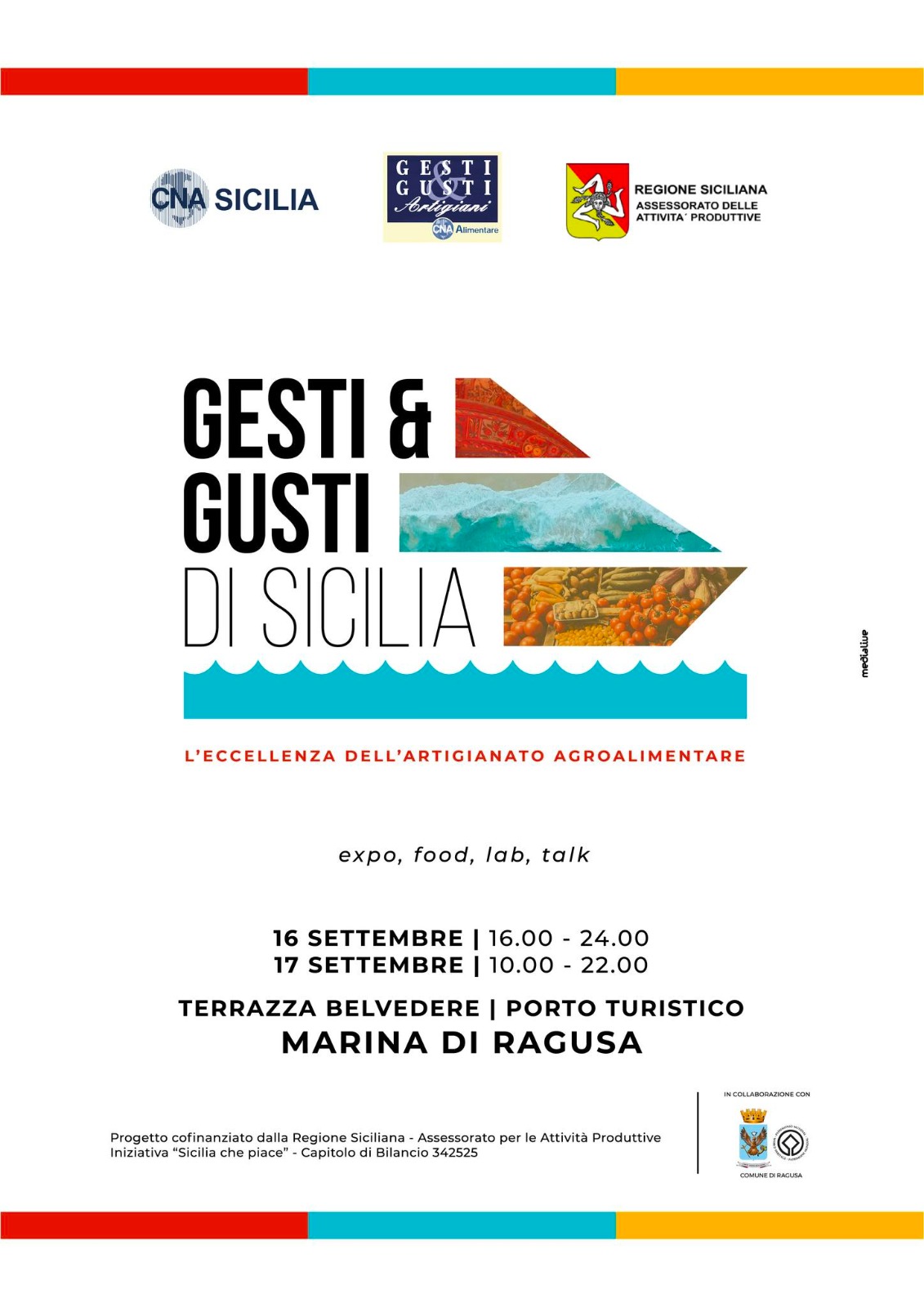 A Marina di Ragusa l'iniziativa della Cna Sicilia "Gesti e Gusti di Sicilia"