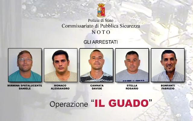 Rubarono automezzi per il riscatto: cinque arresti a Noto nel blitz "Guado"