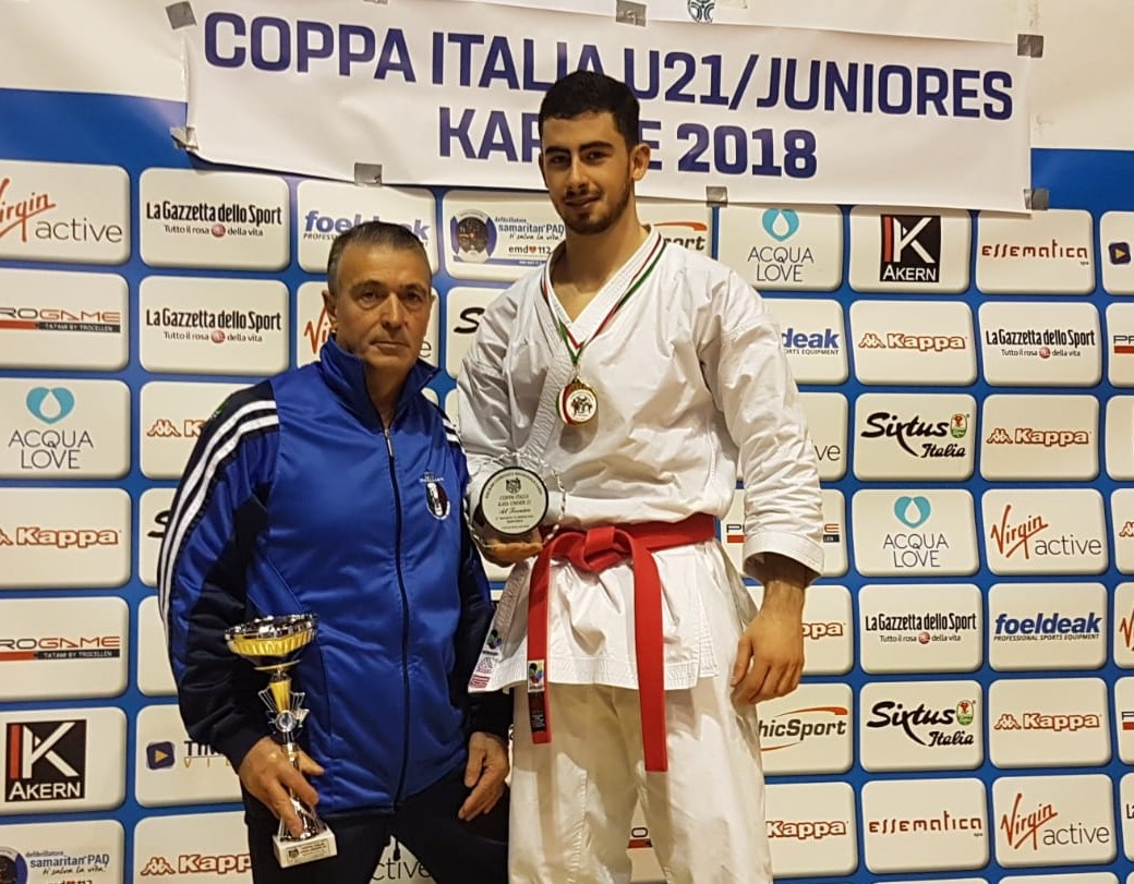Karate, il giovane vittoriese Giuseppe Panagia oro in Coppa Italia Under 21