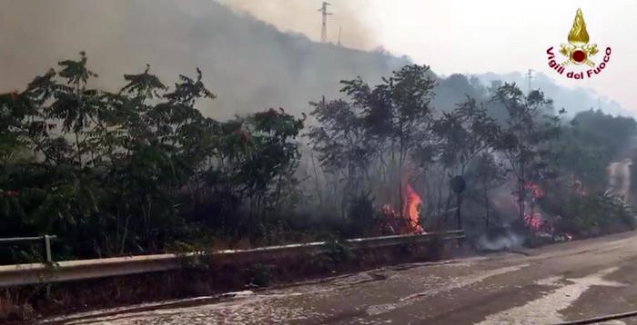 Incendi, roghi nel Palermitano  a causa del vento di scirocco