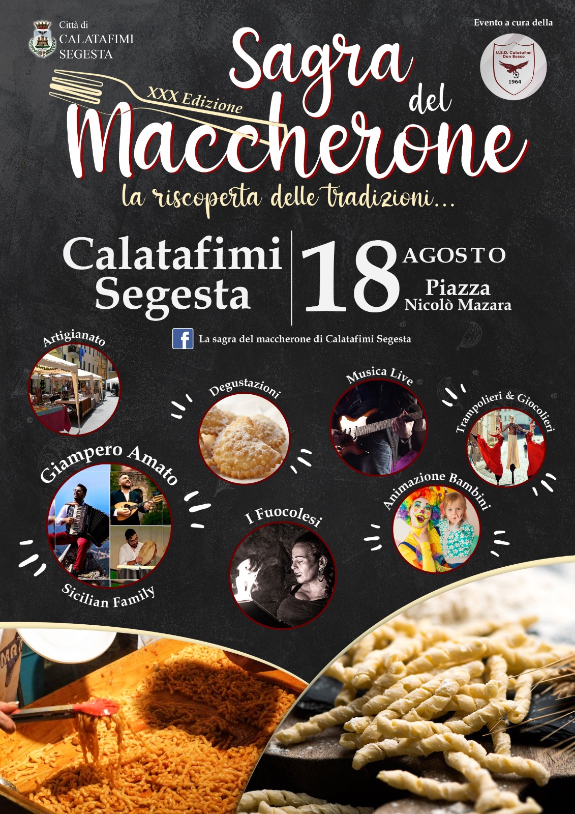 Calatafimi Segesta: torna il 18 agosto l'evento gastronomico "Sagra del maccherone"