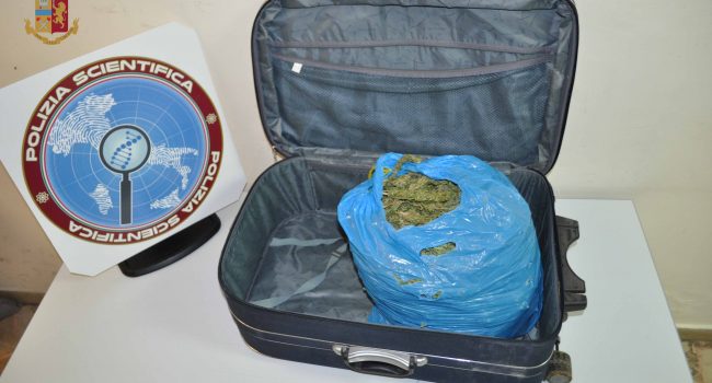 Arrestato a Messina un giovane di Vittoria con  2 chili di marijuana