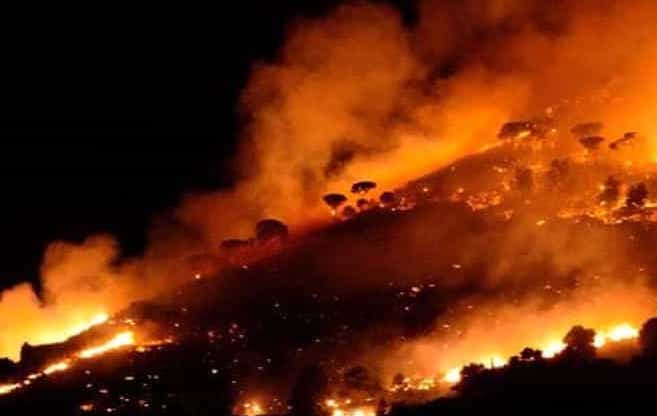 Incendi, notte d'inferno nel Palermitano: evacuate ottanta persone
