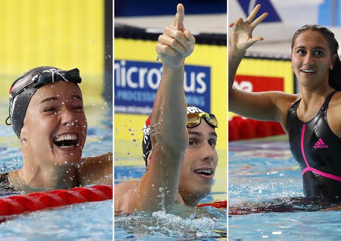 Europei di nuoto, tris d'oro per l'Italia: Quadarella ancora sul podio