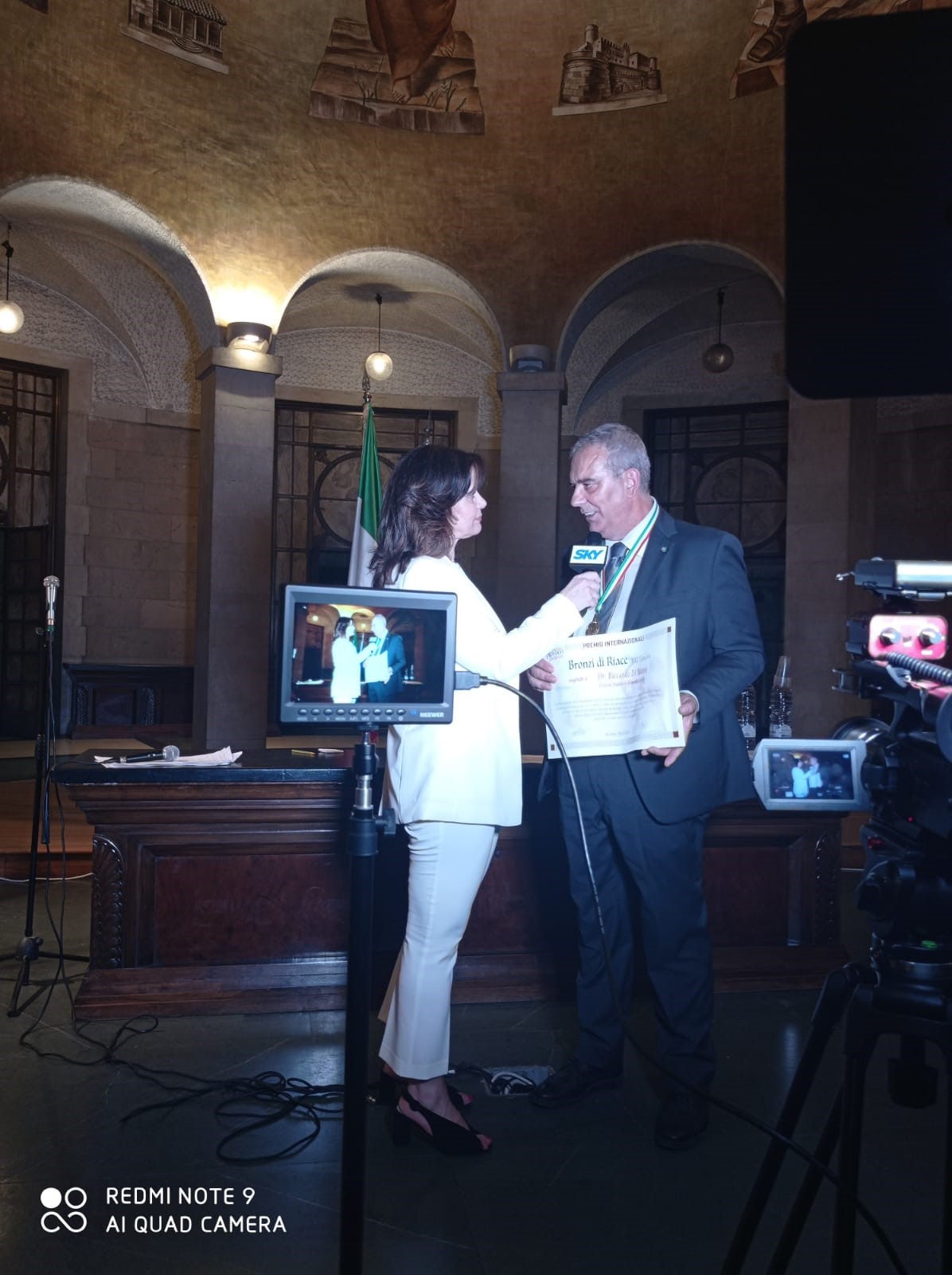 Riccardo Di Matteo riceve a Roma il “Premio Internazionale Bronzi di Riace” 