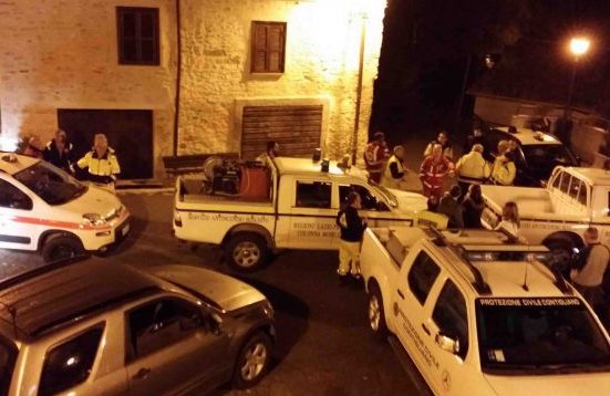 Forte scossa di terremoto a Rieti, gente in strada
