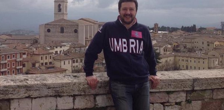 Salvini a Foligno:  ho fermato un barcone, mi arriverà un altro processo da Catania
