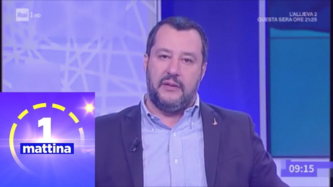 Salvini a Unomattina: "Non vedo l'ora di andare in Procura ad Agrigento"