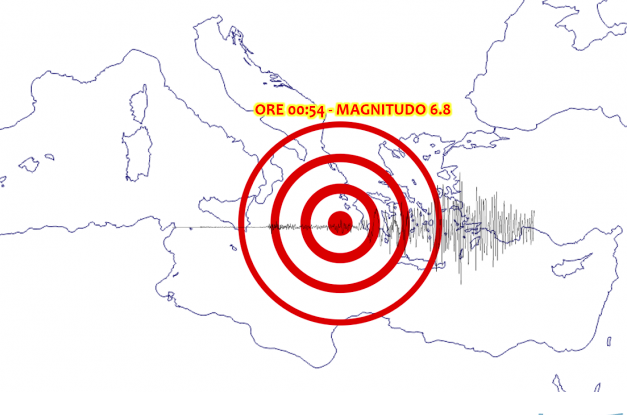 Terremoto 6.8 in Grecia avvertito  pure a Siracusa e Ragusa
