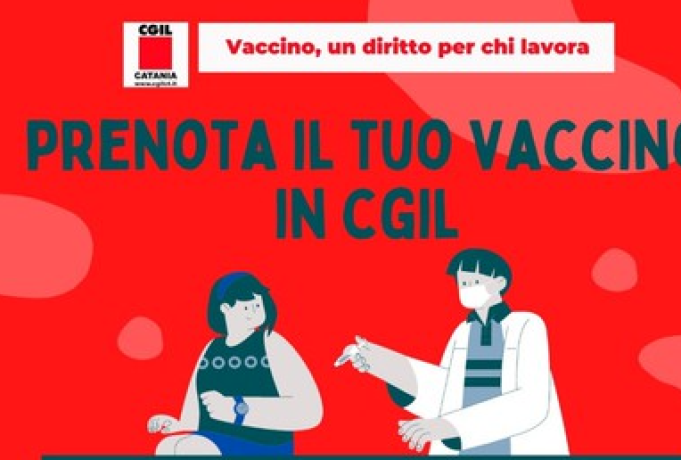 Punto vaccinale a Catania nella sede della Cgil in via Crociferi
