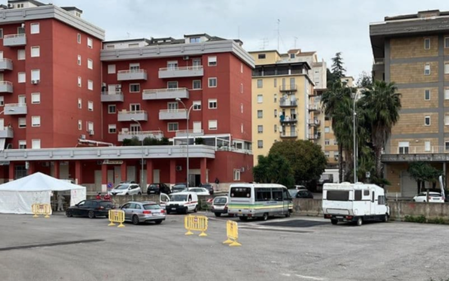 Caltanissetta, allestito un drive in dalla Croce Rossa Italiana