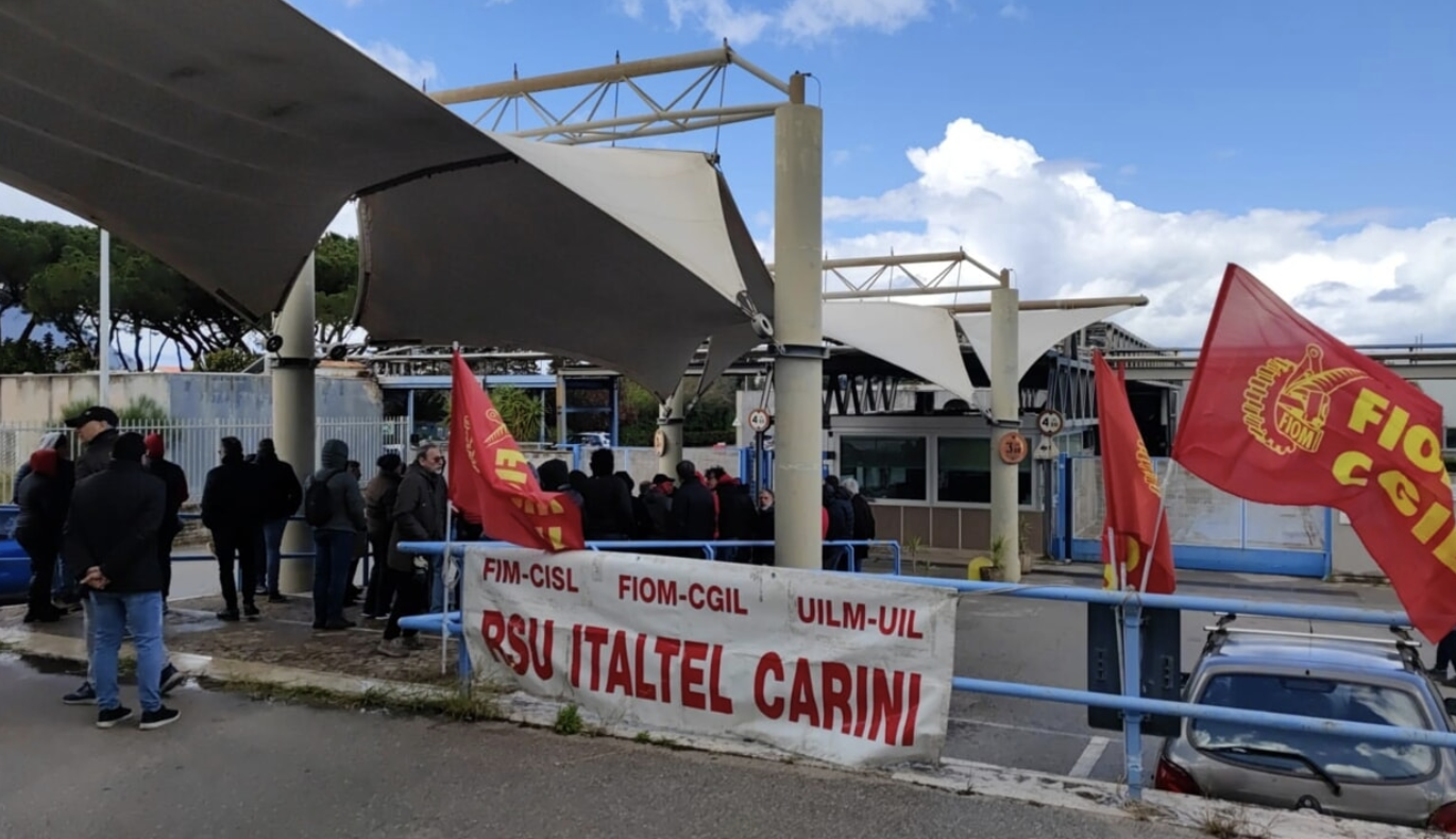 Italtel, scatta la mobilitazione a Carini: oggi 2 ore di sciopero