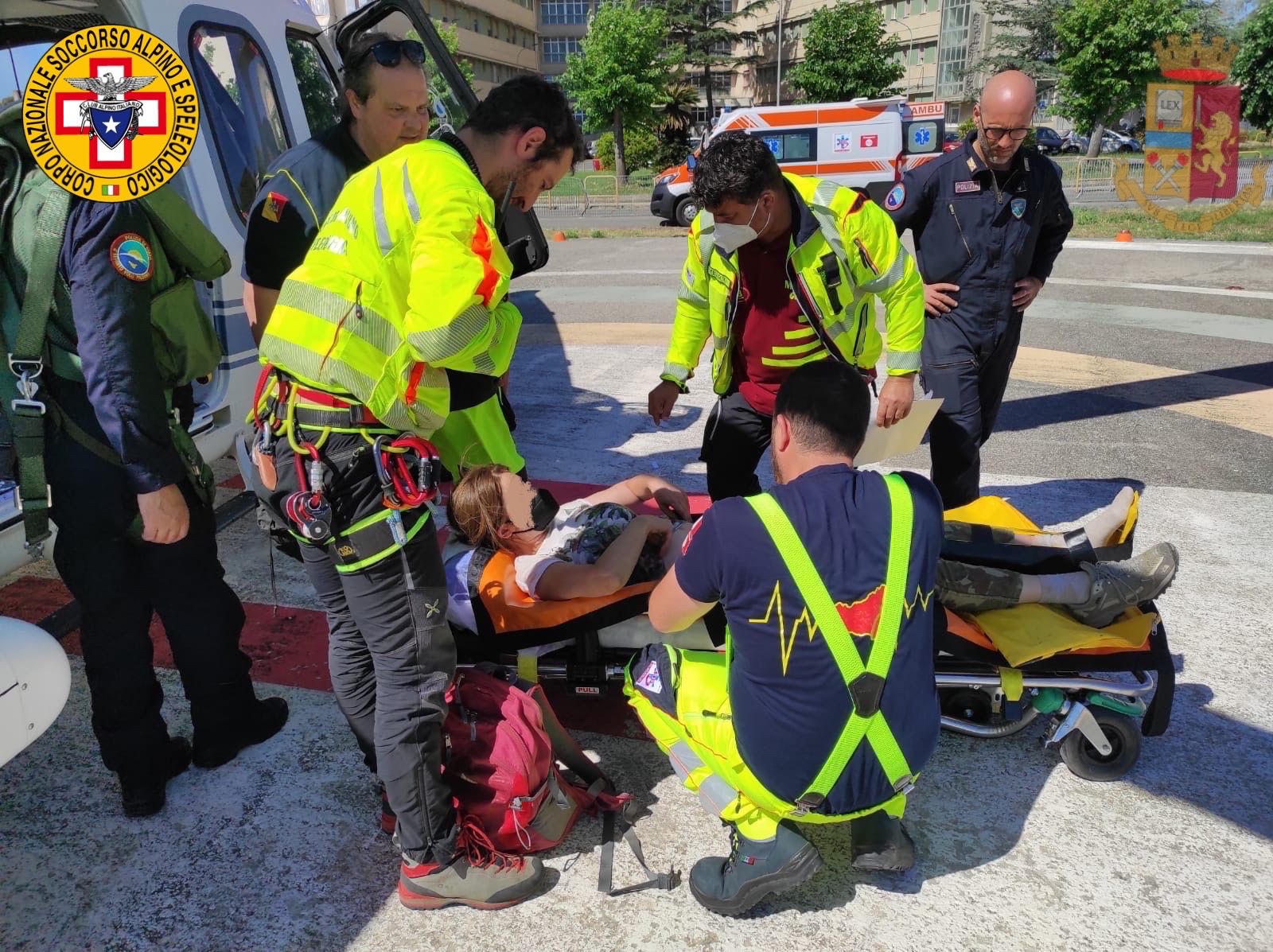 Intervento di Soccorso alpino e Polizia di Stato per turista ferita a Salina 