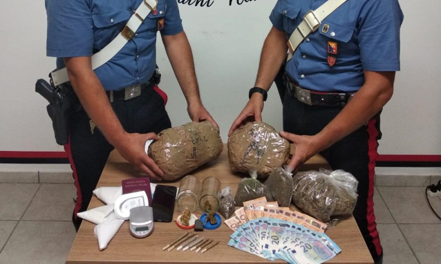 Arrestato  a Taormina con 1,3 chili di marijuana