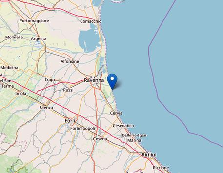 Terremoto di magnitudo 4.6 sulla costa della Romagna