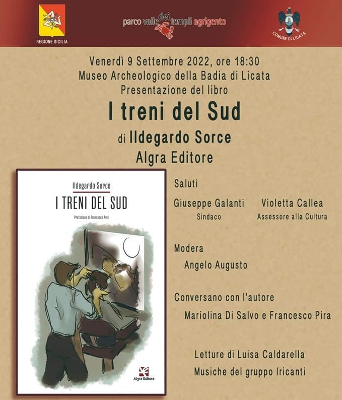 Licata, al Museo della Badia si presenta il libro "I treni del Sud" di Ildegardo Sorce