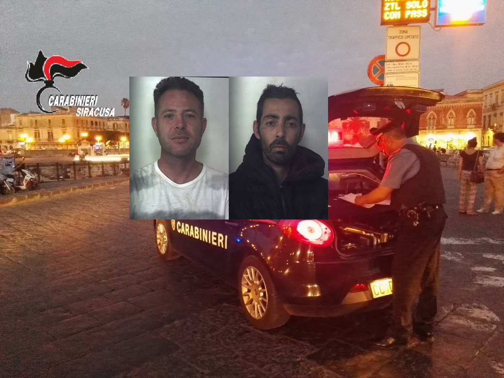 Siracusa, rubano uno scooter: vengono inseguiti e arrestati i due ladri