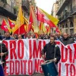 Palermo, torna in piazza il popolo del reddito di cittadinanza: lavoro immediato o non si tocca