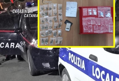 Carabinieri Catania: arrestato spacciatore, denunce e sanzioni